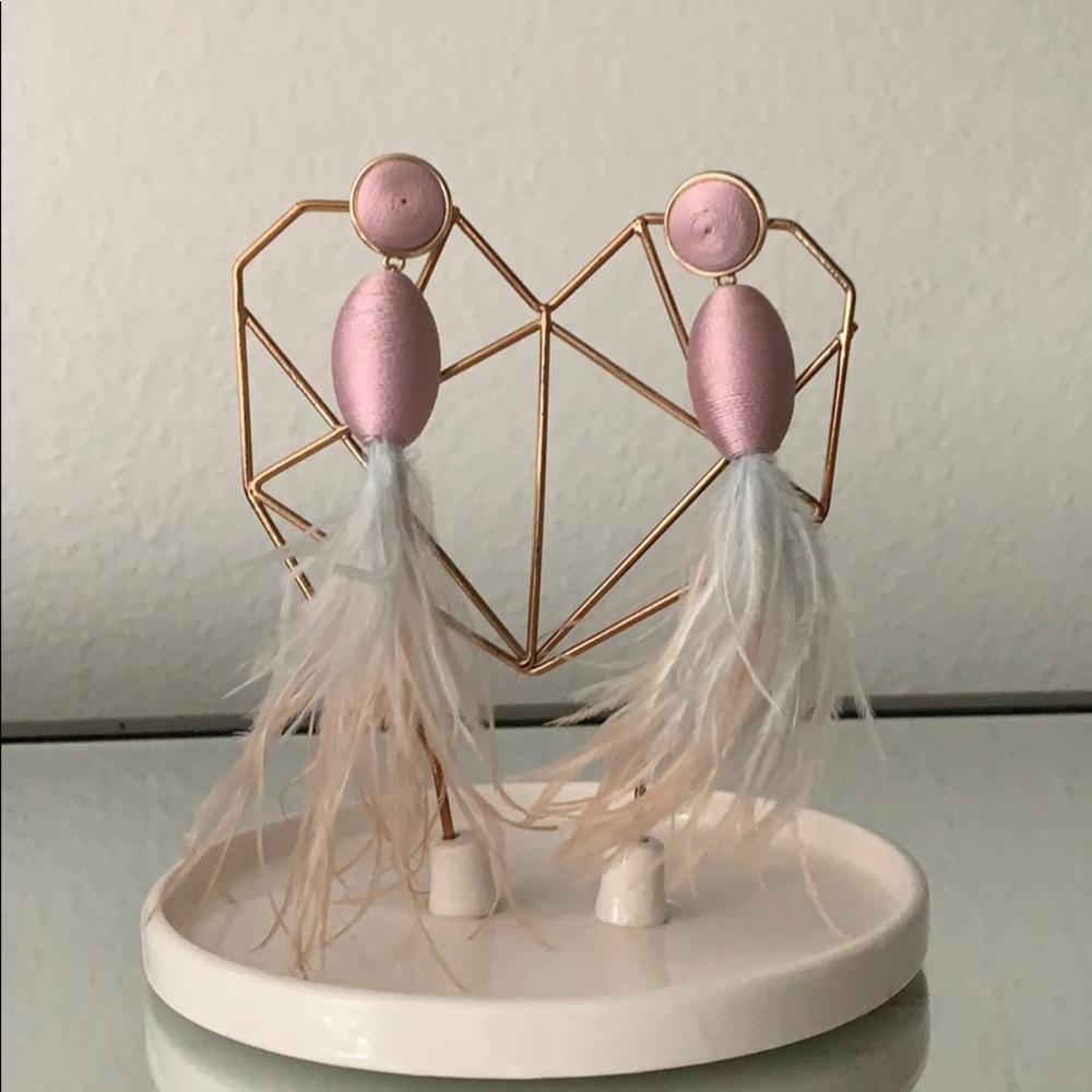 Bauble Bar Feather Earrings